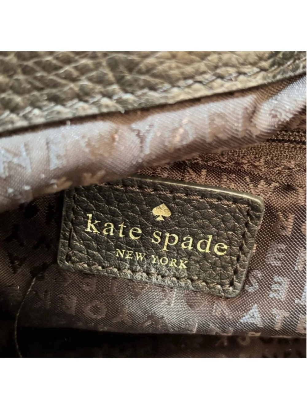 KATE SPADE MULBERRY STREET SMALL BREEZY BLACK PEBBLED LEATHER BACKPACK EUC